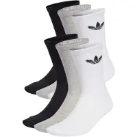 Adidas Originals Sukat 'Trefoil Cushion' harmaa / meleerattu harmaa / musta / valkoinen