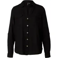 Vero Moda Vmbumpy L/S Shirt New Wvn Noos - Black - XXL