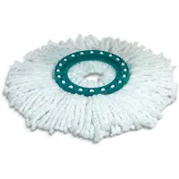 Leifheit 52095, Moppipää, Turkoosi, Valkoinen, Mikrokuitu, Polypropeeni (PP), 1 kpl, 225 mm, 260 mm