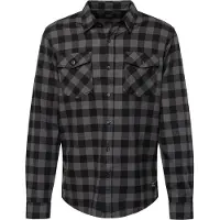 Vintage Industries Paita 'Harley' kivenharmaa / musta