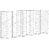 vidaXL Gabion-kivikori kansilla galvanoitu teräs 300x30x150 cm