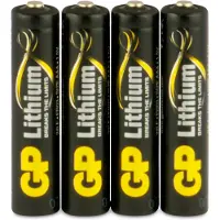 Gold Peak Industries AAA, 24LF-2U4, 1.5V Lithium, 4-p