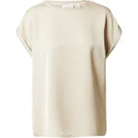 Vila Viellette S/S Satin Top - Noos - Cream - 34