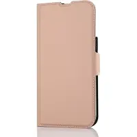 Wave Book Case MagSafe kotelo iPhone 15 Pro Max ruusukulta
