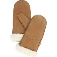 Ugg Sheepskin Embroider Mitten - Brown - L/XL