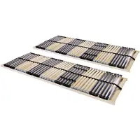 vidaXL Sängynrungot, 2 kpl, 42 sälettä, 7 vyöhykettä, 90 x 200 cm