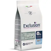 Exclusion 12kg Hydrolyzed Hypoallergenic Medium/Large kala ja maissitärkkelys koiranruoka