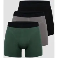 ICANIWILL Boxer 3-pack Black/Grey/Moss