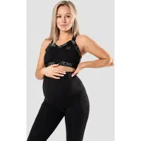 ICANIWILL Maternity Nursing Sports Bra Black