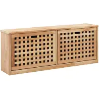 vidaXL Kenkäkaappi penkki 94x20x38 cm pähkinäpuu