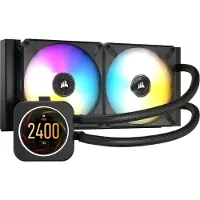 Corsair Icue H100i Elite Lcd-näyttö 240Mm Rgb nestemäinen Cpu jäähdytin 2 X 12Cm Ml Rgb CW-9060061-WW
