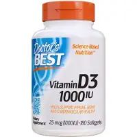 Doctors Best D-vitamiini, 1000 IU - 180 kapselia