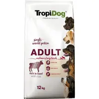 Tropidog 12kg Premium Adult Medium/Large kuivamuonaa aikuisille koirille