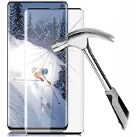Mtp Products Samsung Galaxy S10 Täyden Kattavuuden Panssarilasi - 9H, 0.3mm - Musta Reuna