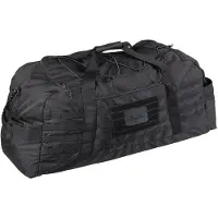 Mil-Tec US Combat Parachute Cargo Bag Large 105L (Color: Black)