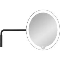 Blomus Wall-Mounted Led Vanity Mirror - 20 X 20 X 30,5 Cm - Modo - Black - Black - L 35.6CM