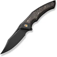 We Knife Orpheus WE23009-3 CPM 20CV, Black Titanium, Copper Foil Carbon Fiber, pocket knife
