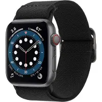 Spigen Fit Lite Apple Watch Series Ultra 3/2/Ultra/11/10/9/8/SE 3/(2022)/7/SE/6/5/4/3 Ranneke - 49mm/46mm/45mm/44mm/42mm - Musta
