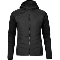Halti Women's Streams Hybrid Knit Layer Jacket Black Melange Synteettiset välitakit 38