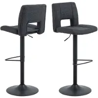 Ebuy24 2 baarituolin setti Actona Asylva, harmaa