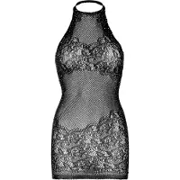 Leg avenue Rhinestone Halter Mini Dress Black - Onesize