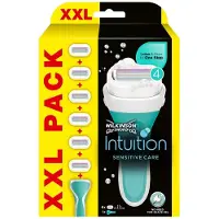 Wilkinson Sword Intuition 2in1 Soap & Shave Sensitive partakone + vaihtopää 6 kpl