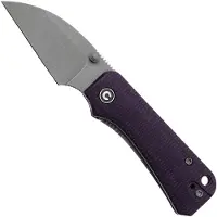 CIVIVI Baby Banter Wharncliffe C19068SC-2, Nitro-V, Purple Micarta, pocket knife, Ben Petersen design