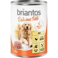 Briantos 24x400g Delicious Paté kana koiran märkäruoka