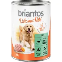 Briantos 24x400g Delicious Paté kalkkuna koiran märkäruoka