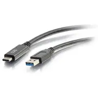 C2G USB Cable | USB-C - USB-A | 3.2 Gen 2 | 0,9m | Musta