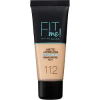 Maybelline Fit Me Matte + Poreless Foundation, 112 Soft Beige