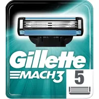 Gillette Mach3 Men's Razor Blade Refills 5 kpl