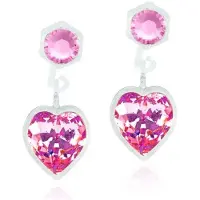 Blomdahl Medical Plastic Pendant Heart 6mm Light Rose