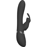 VIVE Taka Inflatable & Vibrating Rabbit Black