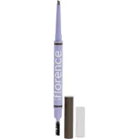 Florence By Mills Tint N Tame Eyebrow Pencil With Spoolie, Dark Brown
