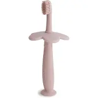 Mushie Flower Training Toothbrush Blush