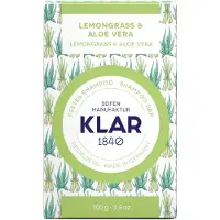 Klar Lemongrass & Aloe Vera Shampoo Bar 100 g