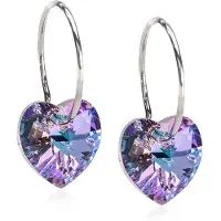 Blomdahl Natural Titanium Heart 10 mm Lilac