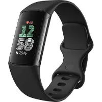 Fitbit Charge 6 aktiivisuusranneke, Obsidiaani / musta alumiini