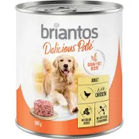 Briantos 24x800g Delicious Paté kana koiran märkäruoka
