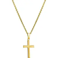Top Gold hopeinen rippiristi 20 mm kullattu 52 5191 1500