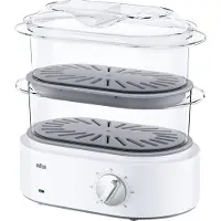 Braun Identity Collection FS5100WH Höyrykeitin - Valkoinen - 850W - 3.1L - Turbohöyry - Munankeitin