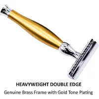 Parker 43M - Heavyweight Chrome Handle Mach 3 Compatible Razor