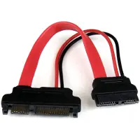 StarTech.com 6in Slimline SATA to SATA Adapter with Power - F/M (SLSATAADAP6)