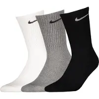 Nike Urheilusukat meleerattu harmaa / musta / valkoinen