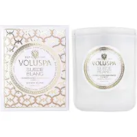Voluspa Suede Blanc Maison Blanc Boxed Candle 60h
