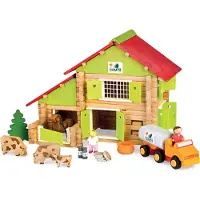 Jeujura Playset Jeujura My Wooden Farm (180 Kappaletta)