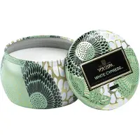 Voluspa White Cypress Japonica Decorative Tin Candle 25h