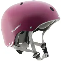 Hudora skateboard helmet blueberry, size 56-60 cm, ABS and EPS foam, 11 ventilation holes, knob adjustment and chin strap (84129)