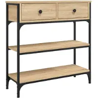 vidaXL Konsolipöytä Sonoma-tammi 72,5x25x75 cm tekninen puu